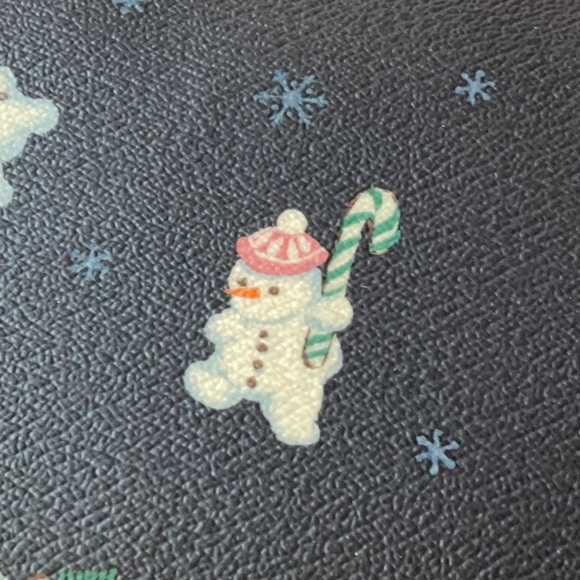 ☃️ COACH ZIP TOP TOTE WITH SNOWMAN PRINT ☃️ - Picture 11 of 16
